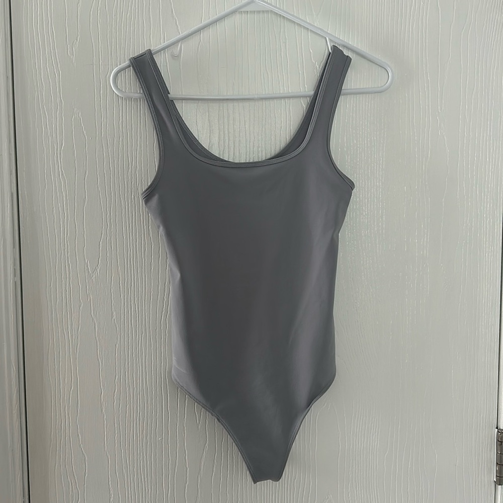 Butter soft lavender gray bodysuit